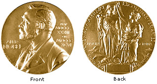 Medal for the Sveriges Riksbank Prize in Economic Sciences. © ® the Nobel Foundation.