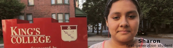 Photo of first-generation student