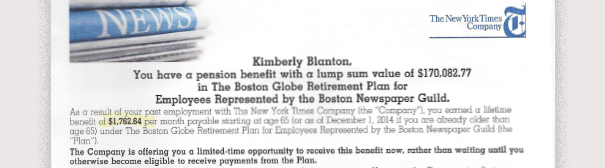 Excerpt of NY Times buyout offer