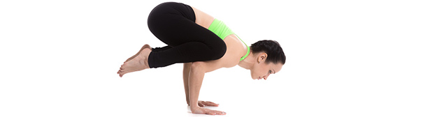 Woman in a yoga pose