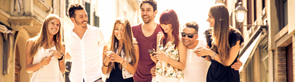 Photo of happy teens