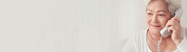 Photo of older woman on phone