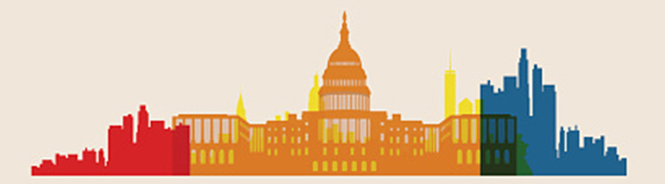 Silhouette of Washington DC skyline