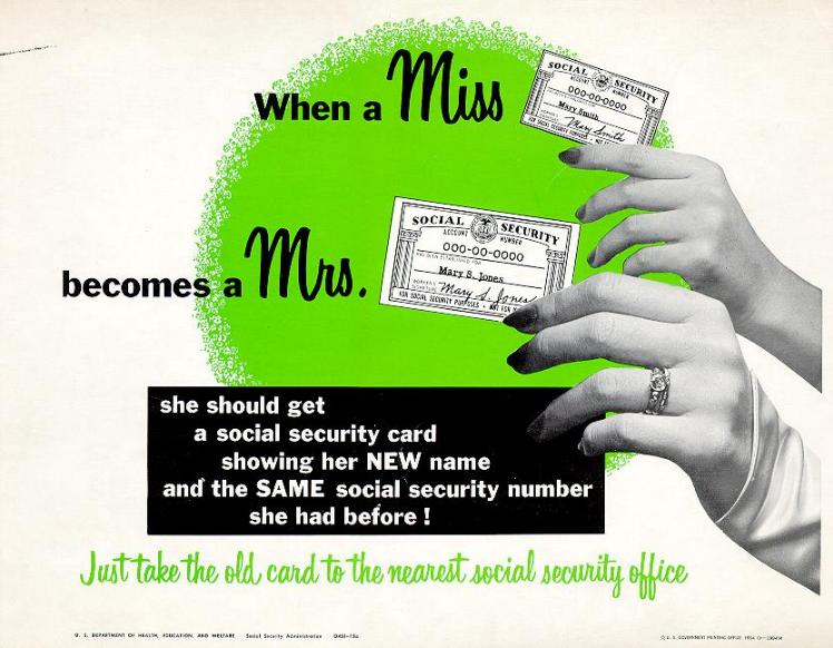 Source: U.S. Social Security Administration poster, 1954.