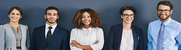 Group of young professionals