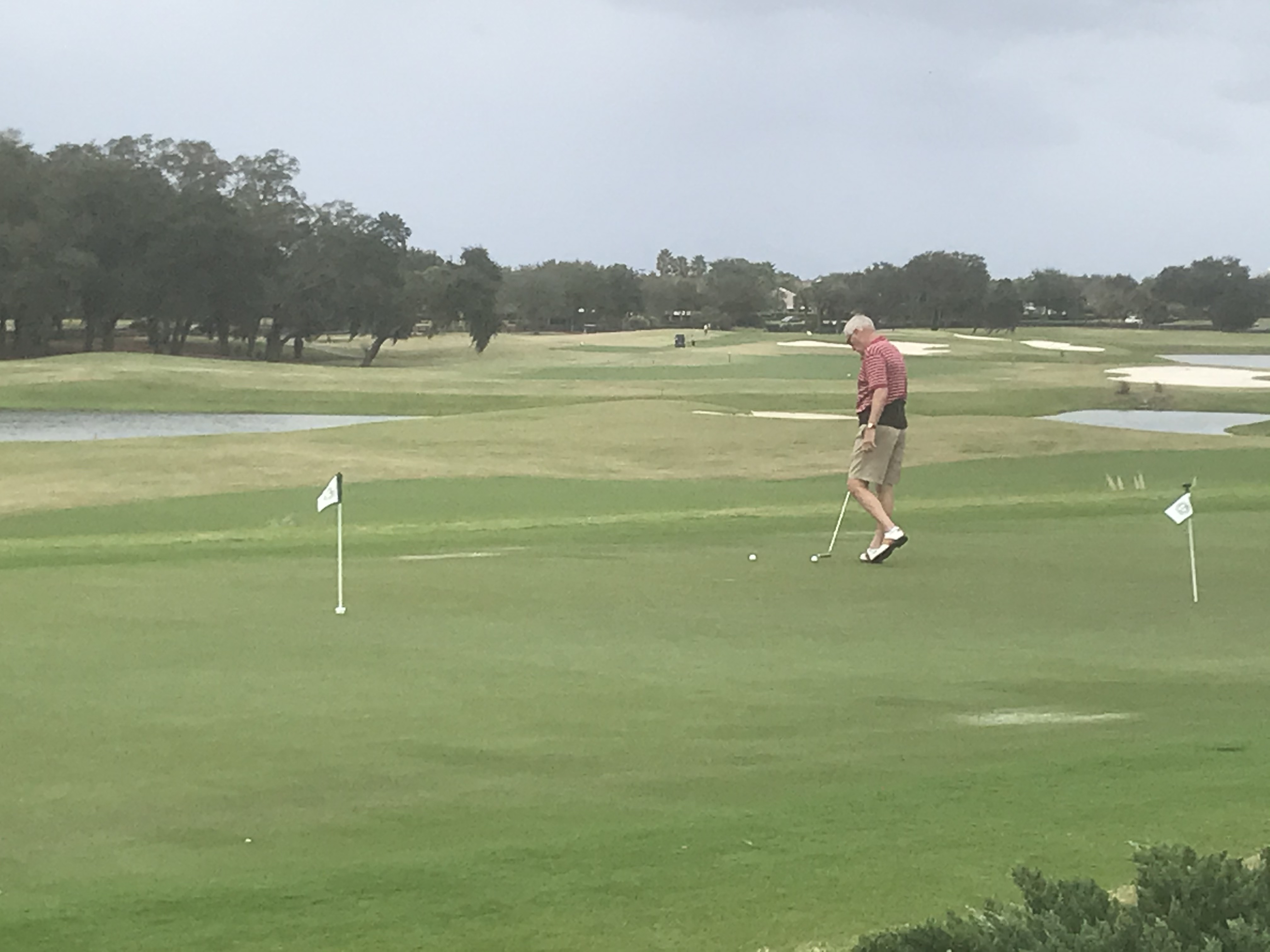 Photo of a man golfing